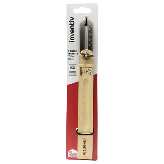 Fausse équerre bois fsc 100% 25 cm - INVENTIV