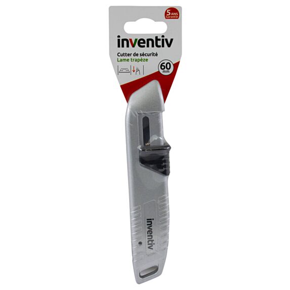 Cutter securité à lames trapézoïdales - INVENTIV