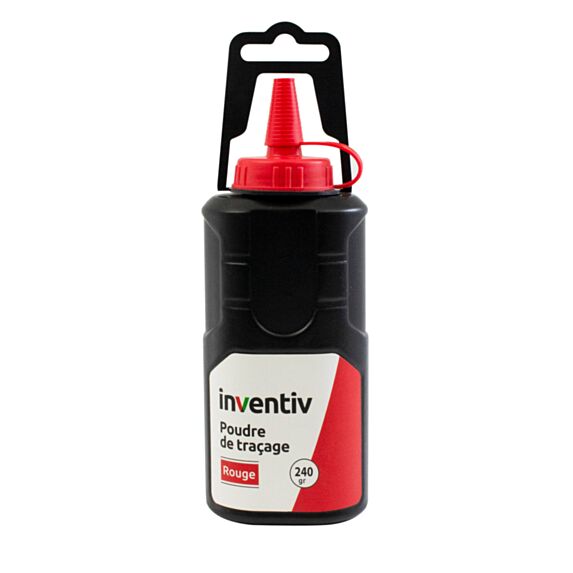 Poudre à tracer rouge 240 g - INVENTIV