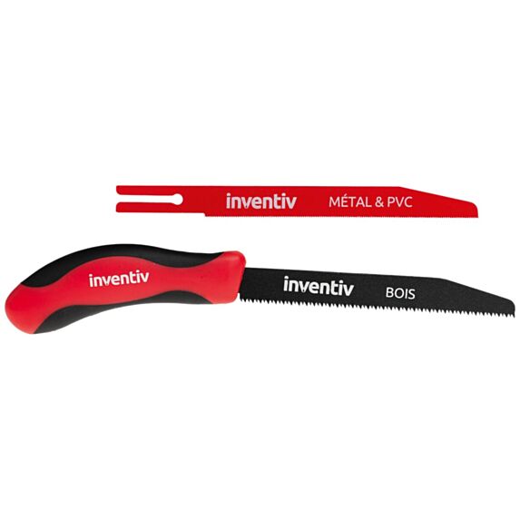 Scie de voleur 180mm et 2 lames - INVENTIV