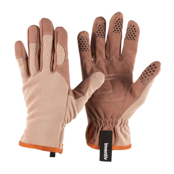 Gants de jardin Tous Travaux marron T,6 - INVENTIV