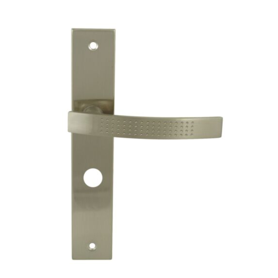 2 poignées de porte Mael entraxe 195 conda alu/acier nickel mat - INVENTIV