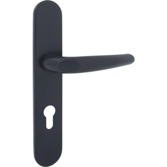 Poignée de porte extérieure Malo entraxe 195 gris alu - INVENTIV