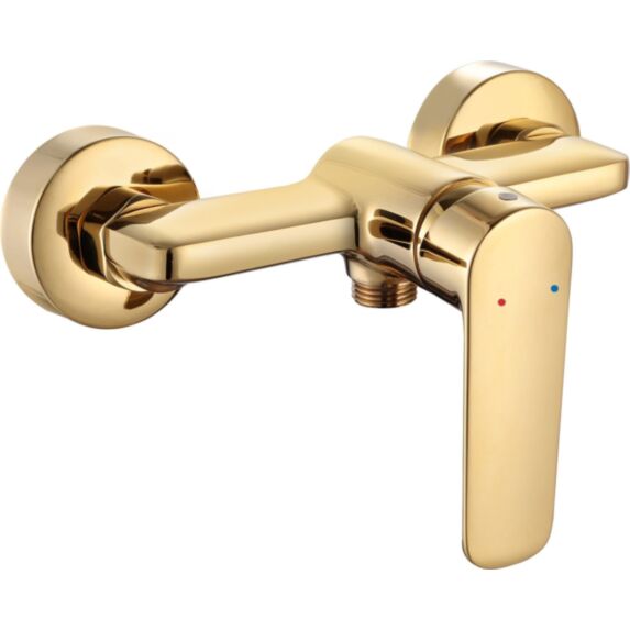 Mitigeur de douche Meca Doble Laiton Brossé - INVENTIV