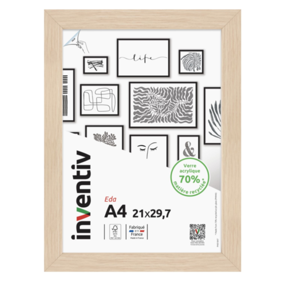 Cadre photo Eda naturel 20x30cm - INVENTIV