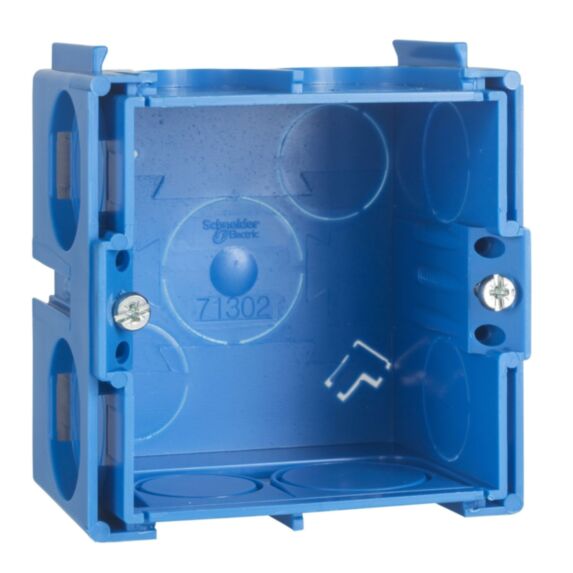 Boîte à sceller Modulo carrée 1 poste profondeur 40mm bleu - SCHNEIDER ELECTRIC