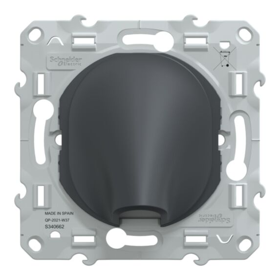 Sortie de câble à assembler Ovalis anthracite - SCHNEIDER ELECTRIC