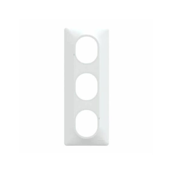 Plaque triple verticale Ovalis blanc - SCHNEIDER ELECTRIC