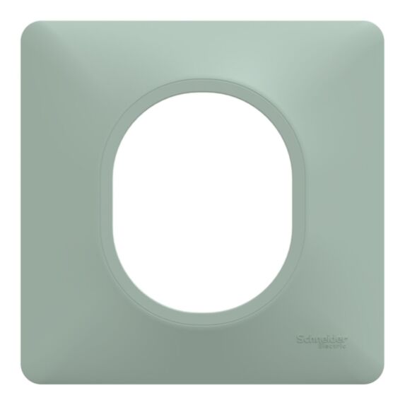 Plaque simple Ovalis sauge - SCHNEIDER ELECTRIC