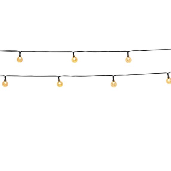 Guirlande lumineuse solaire Festy White 20 LED scintillantes blanc chaud 5,8m 0,06W
