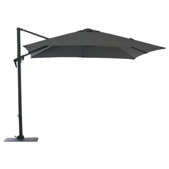 Parasol déporté Roma 3x3m Gris - PROLOISIRS