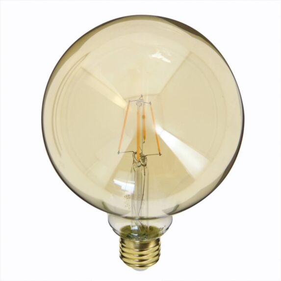 Ampoule filament LED G125 E27 12,4x12,4cm transparent blanc chaud - XANLITE