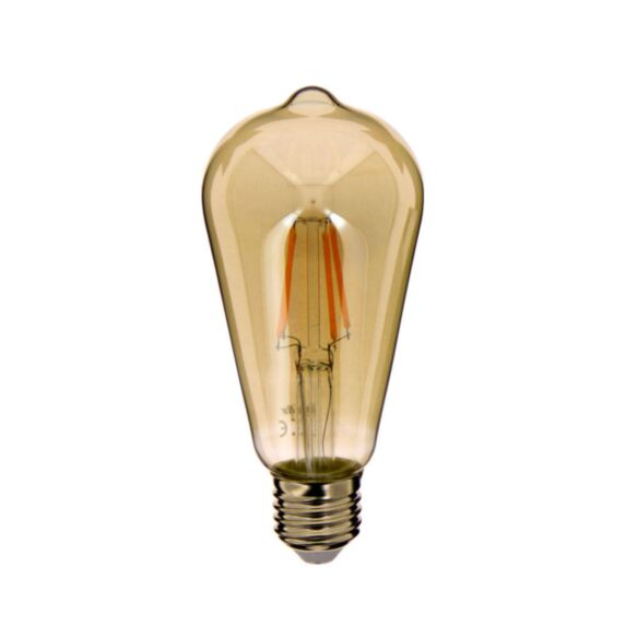 Ampoule filament LED ST64 culot E27 6,4x6,4cm fumé blanc chaud - XANLITE