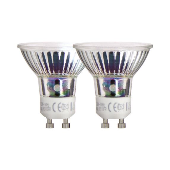 2 ampoules SMD LED culot GU10 520Lm 75W 4000K Blanc neutre