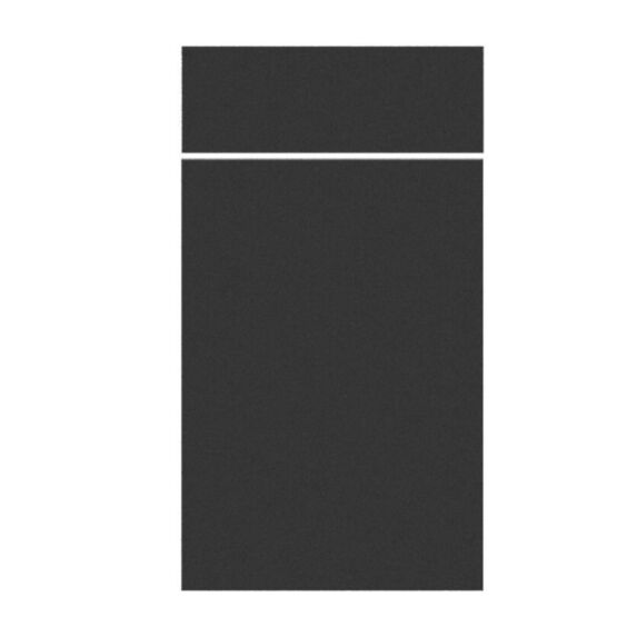 Façade 1 tiroir + 1 porte de cuisine Basalt 71x39,7x1,8cm noir mat