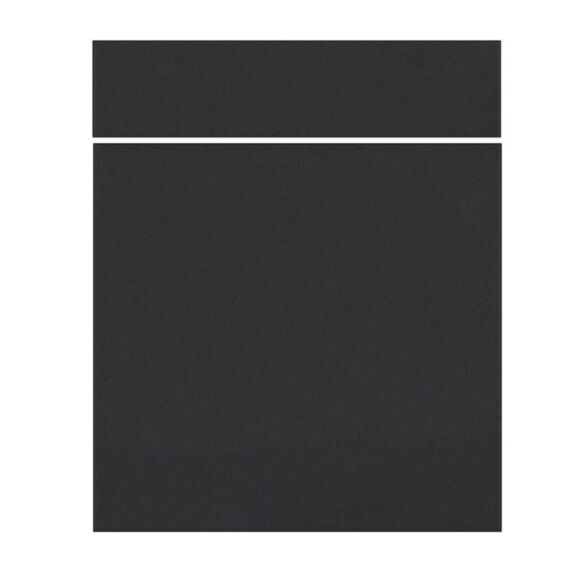 Façade 1 tiroir + 1 porte de cuisine Basalt 71x59,7x1,8cm noir mat