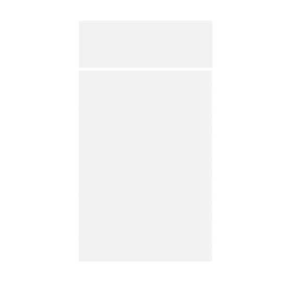 Façade Luna blanc mat 713x400 1 tiroir 1 porte - RBSISTEMS