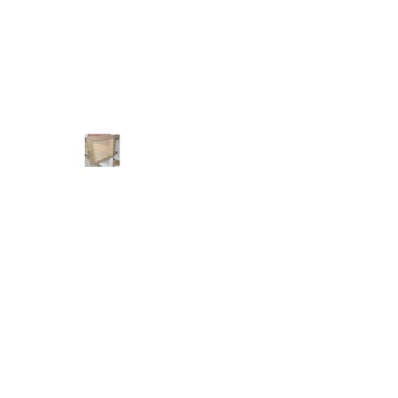 Porte meuble Cubbox Rattan 31x31x1,5cm Naturel - DECO SYSTEM