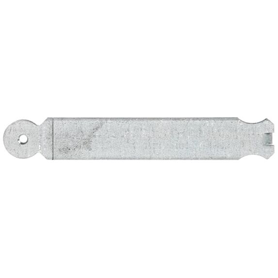 Patte à scellement arrondie Ø5,5mm 3x19x0,25cm - ALBERTS