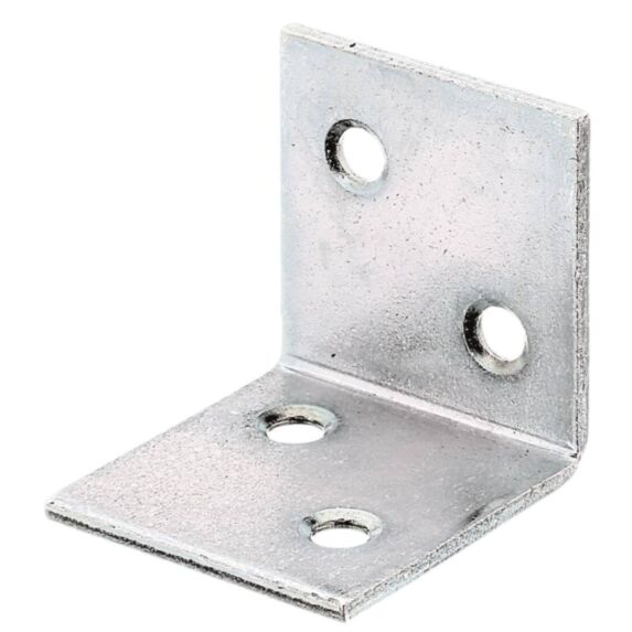 Équerre large côtés égaux 30x30x2mm Ø5mm 4 trous - ALBERTS