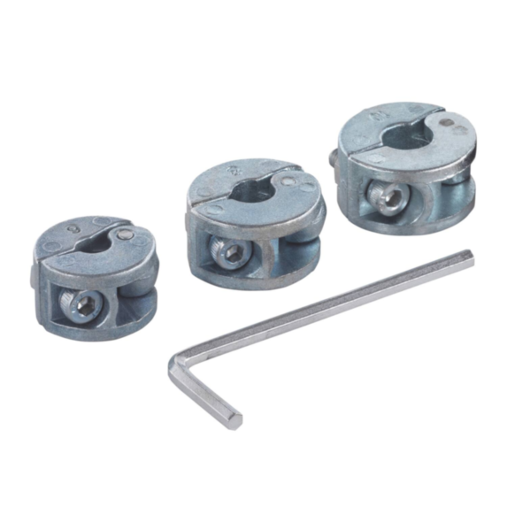 3 Butées de profondeur ø 6, 8, 10 mm pour forets à chevilles - WOLFCRAFT