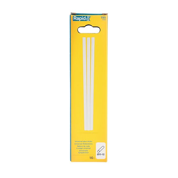 16 Bâtons de colle universelle transparente Ø12mm - RAPID