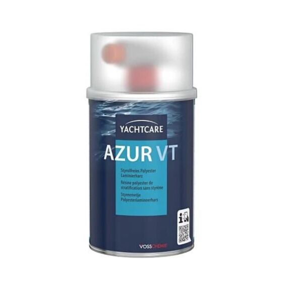 Résine de stratification polyester azur 1 kg - YATCHCARE