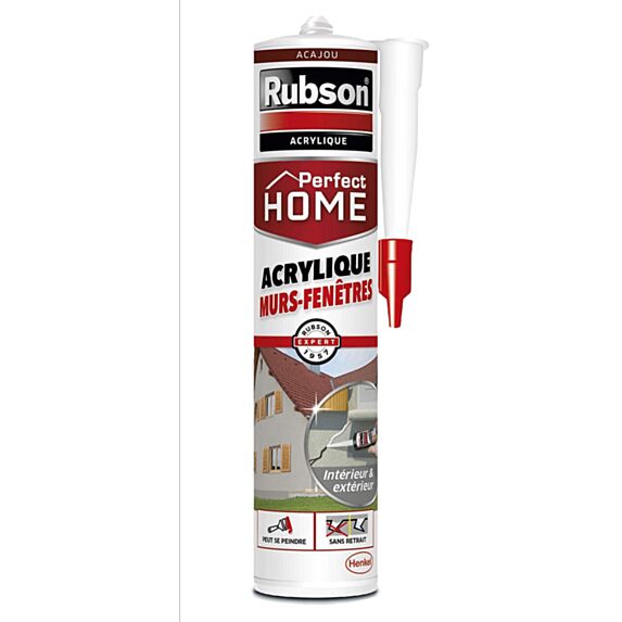 Mastic Murs & Fenêtres acajou 280 mL - RUBSON