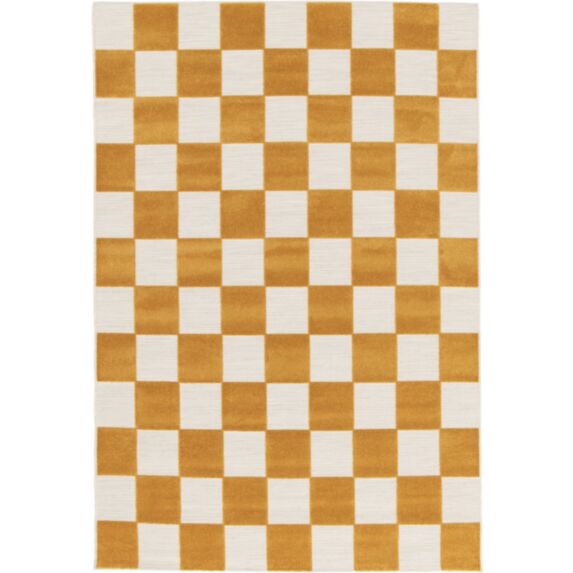 Tapis damier 120x170cm jaune - BALTA