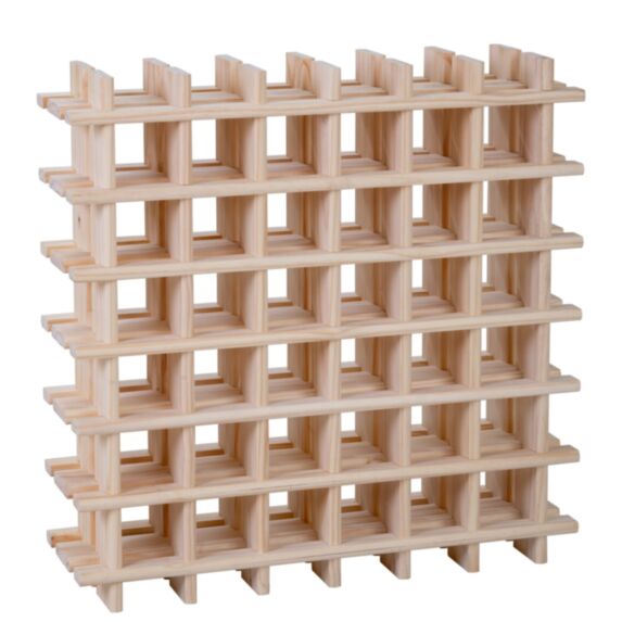 Casier 36 bouteilles Pin massif Brut L75,9xH,75,9x22cm - LUSIMAT