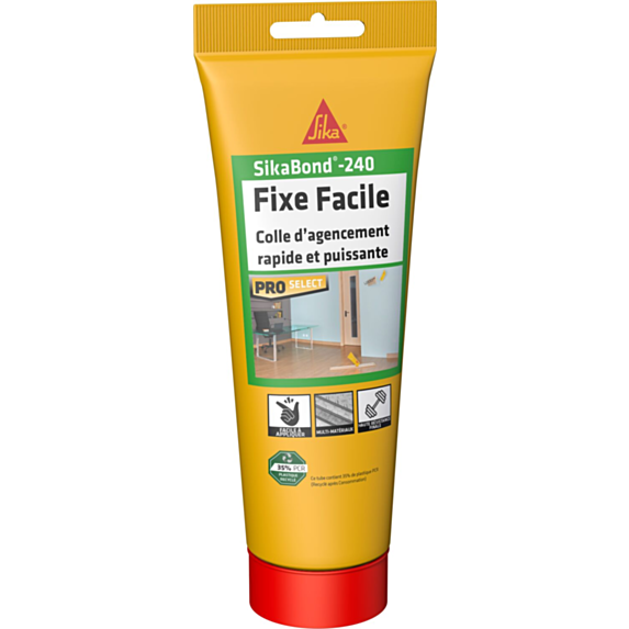 Colle d'agencement rapide Sikabond 240 blanc 260gr - SIKA