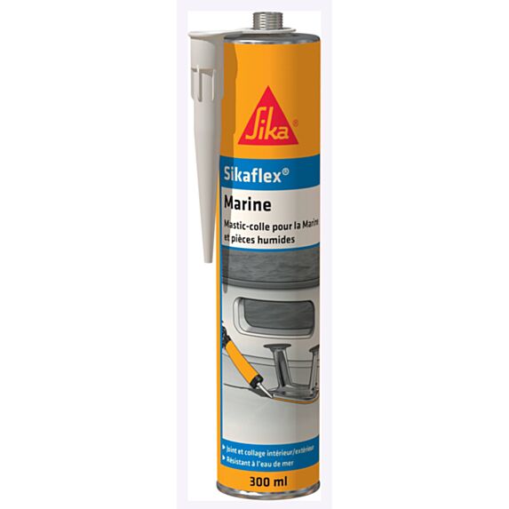 Mastic polyuréthane Marine et pièces humides noir 300ml - SIKAFLEX
