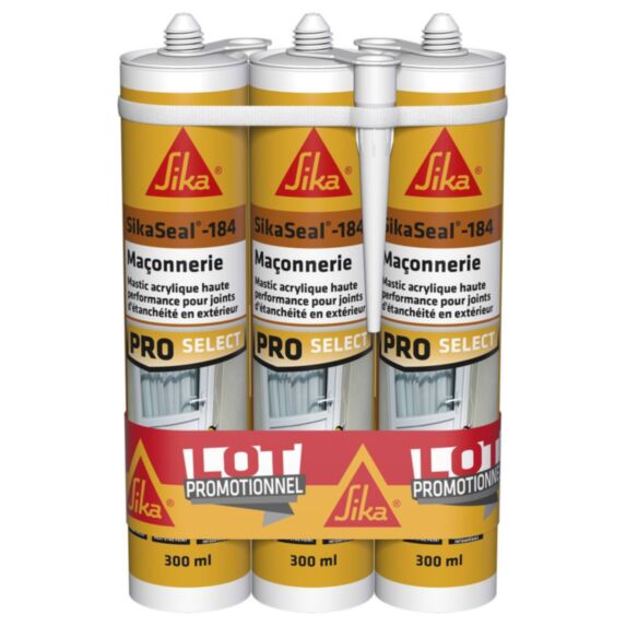3 Mastics Maçonnerie SikaSeal-184 300ml - SIKA