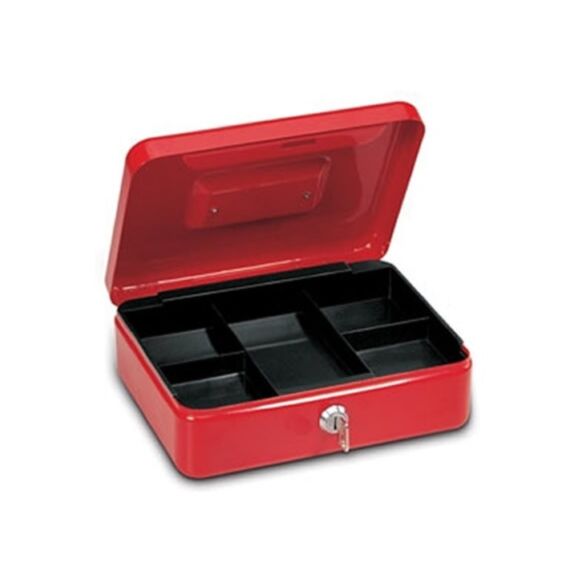 Caissette à monnaie 3 25 x 18 x 9 cm rouge - ELEGANT