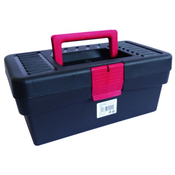 Boîte à outils 29x17x12,7cm noir/rouge