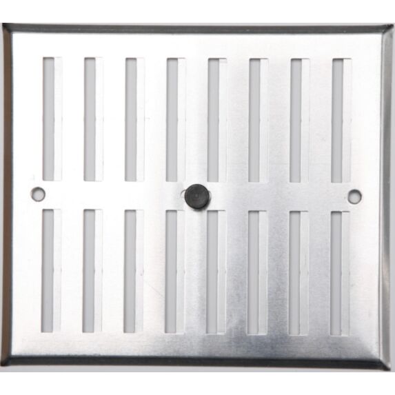 Grille aluminium réglable 17x19cm argent mate - FEPRE