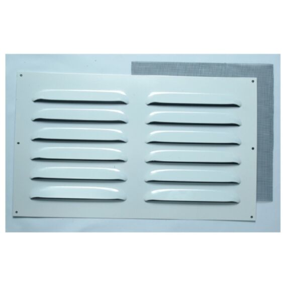 Grille d'aération renforcée aluminium blanc 30x50cm - FEPRE