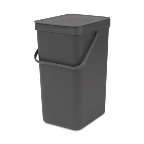Poubelle Cuisine Sort&Go 16L Gris - BRABANTIA