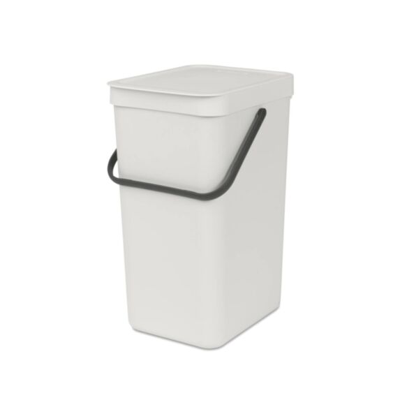 Poubelle de cuisine Sort & Go Light Grey 16L - BRABANTIA