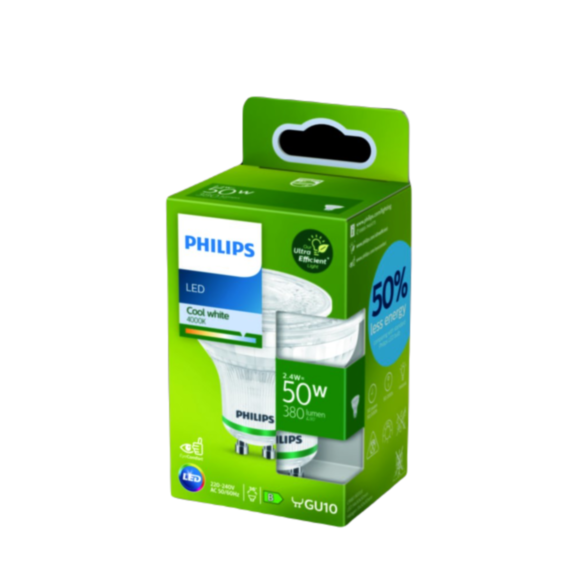 Ampoule SMD GU10 50W blanc froid - PHILIPS