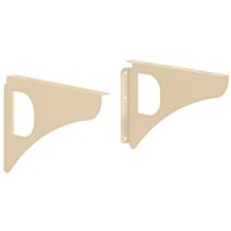 Lot de 2 équerres design coloris ton pierre - DECAYEUX