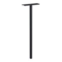 Piquet de boîte aux lettres cylindrique noir - DECAYEUX