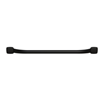 Barre Droite d'Appui Mana Acier Noir Mat 70cm