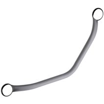 Barre d'Appui Toucher Soft Coudée 135° ∅25mm Inox Gris - GODONNIER