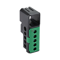 Bornier vert 5 trous - DEBFLEX