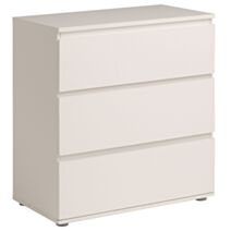 Commode Neo 3 tiroirs 77x82x40cm blanc - EKIPA
