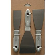 3 couteaux à enduire ECO acier 4-6-8cm manche plastique