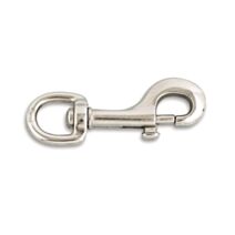Mousqueton Pompe à touret zamak nickelé Ø10mm L.63mm - CHAPUIS