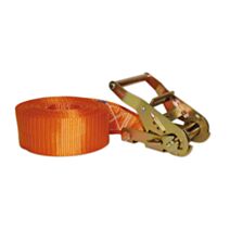 Sangle polyester avec tendeur cliquet 50mmx6m orange - CHAPUIS