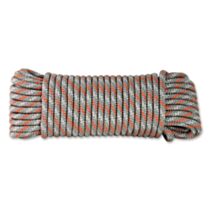 Corde polypropylène tressée 450 kg ∅ 6 mm L.15 m gris/orange - CHAPUIS